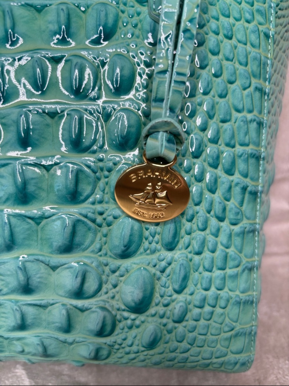 Brahmin Harrison Carryall Glass Glossy Rare Find - Picture 7 of 14